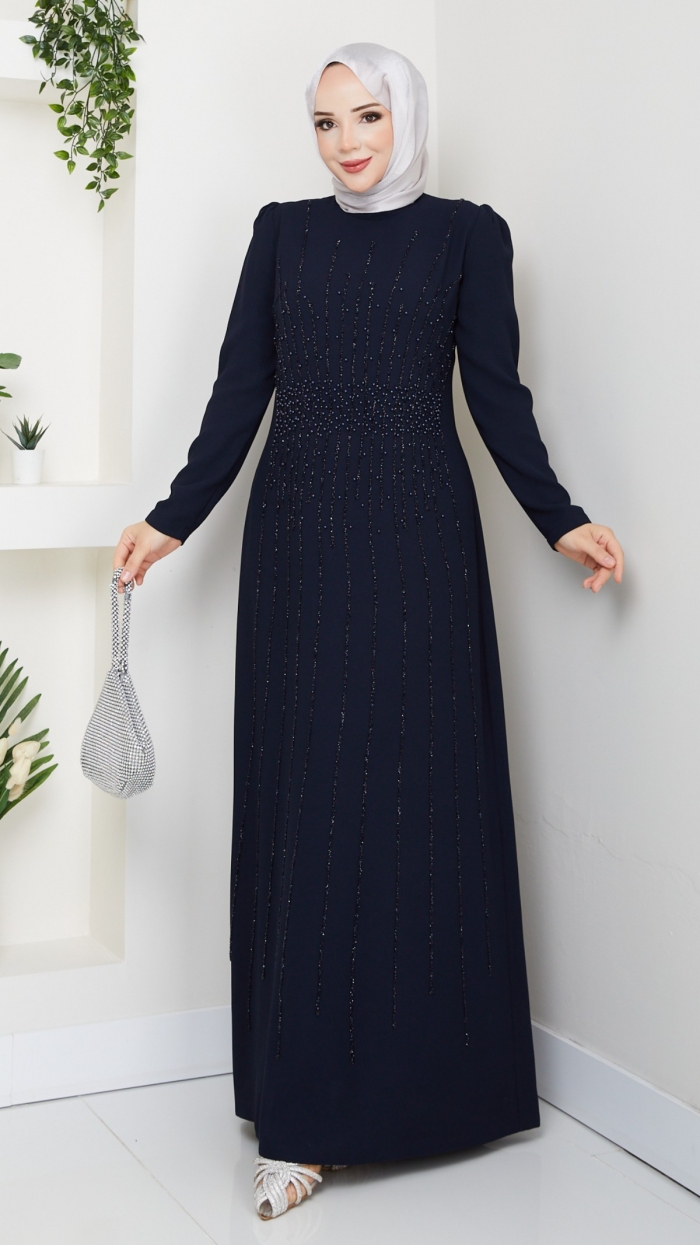 Bade Elbise - Lacivert