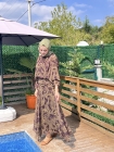 Gökçe Tesettür Takım - Kahve