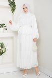Sinem Tesettür Takım - Beyaz