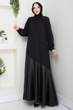 Betül Tesettür Elbise - Siyah