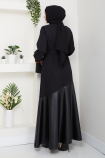 Betül Tesettür Elbise - Siyah