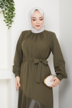Betül Tesettür Elbise - Yeşil