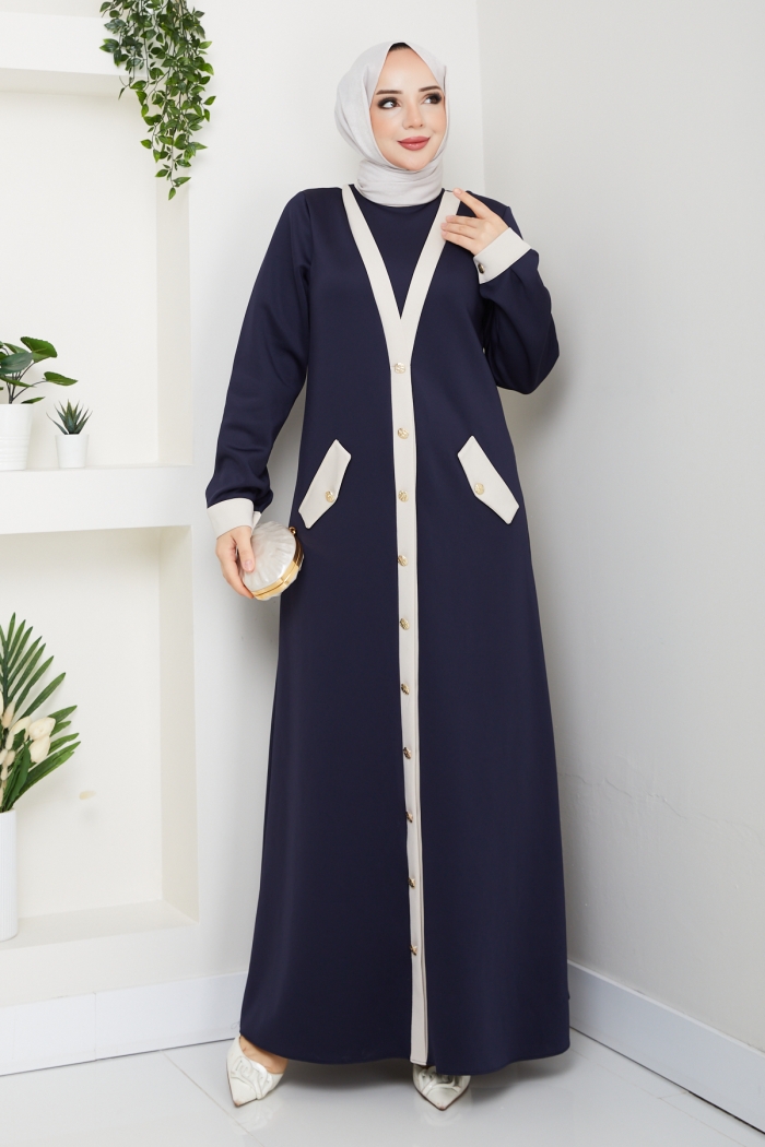 Ecrin Tesettür Elbise - Laci