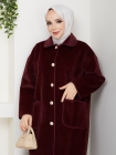 Selcan Standart Beden Kaban - Bordo