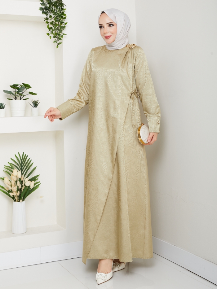 Berivan Tesettür Elbise - Yeşil