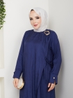Berivan Tesettür Elbise - Lacivert