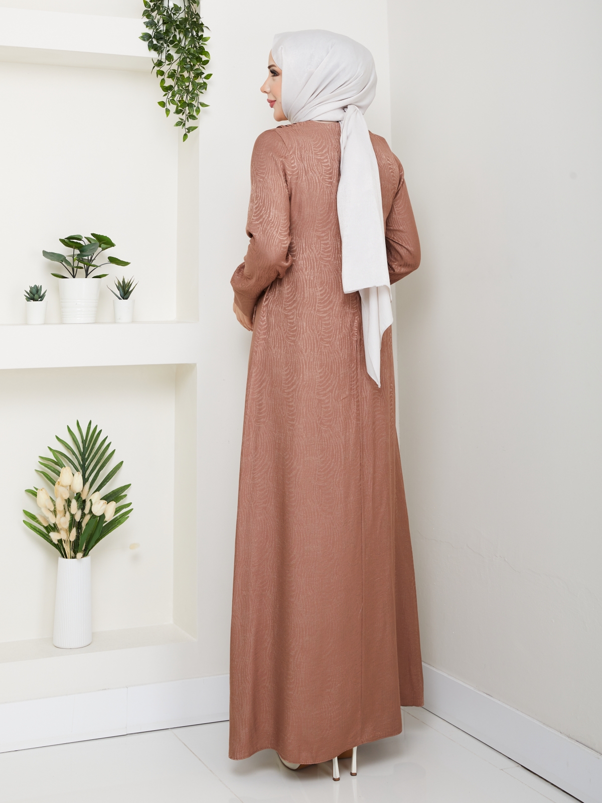 Berivan Tesettür Elbise - Soğan