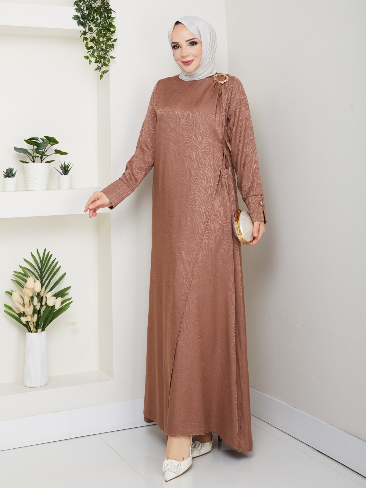 Berivan Tesettür Elbise - Soğan