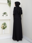 Ezgi Tesettür Abiye Elbise - Siyah
