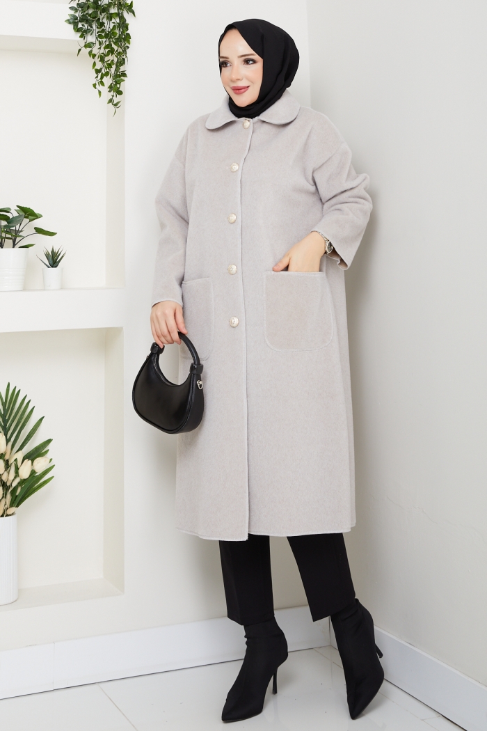 Selcan Standart Beden Kaban - Bej