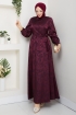 Zerrin Tesettür Elbise - Bordo