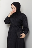 Zerrin Tesettür Elbise - Siyah