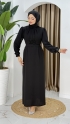 Talya Tesettür Elbise - Siyah