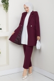 Yeni Beste Ceket Takım - Bordo