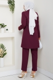 Yeni Beste Ceket Takım - Bordo