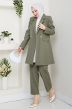 Yeni Beste Ceket Takım - Yeşil
