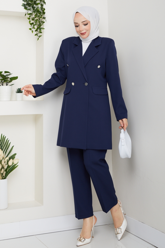 Yeni Beste Ceket Takım - Lacivert