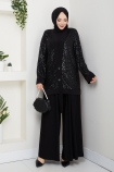 Dilara Pantolonlu Takım - Siyah
