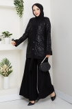 Dilara Pantolonlu Takım - Siyah
