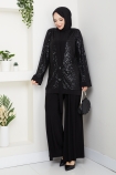 Dilara Pantolonlu Takım - Siyah