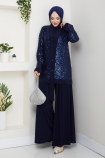 Dilara Pantolonlu Takım - Lacivert