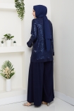 Dilara Pantolonlu Takım - Lacivert