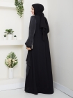 Firüze Abiye Tesettür Elbise - Siyah