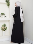 İpek Tesettür Abiye Elbise - Siyah