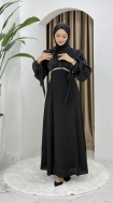 Nevin Tesettür Abiye Elbise - Siyah