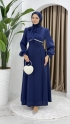 Nevin Tesettür Abiye Elbise - Lacivert