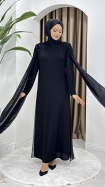 Hicran Tesettür Abiye Elbise - Siyah