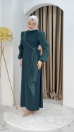 Firüze Abiye Tesettür Elbise - Zümrüt