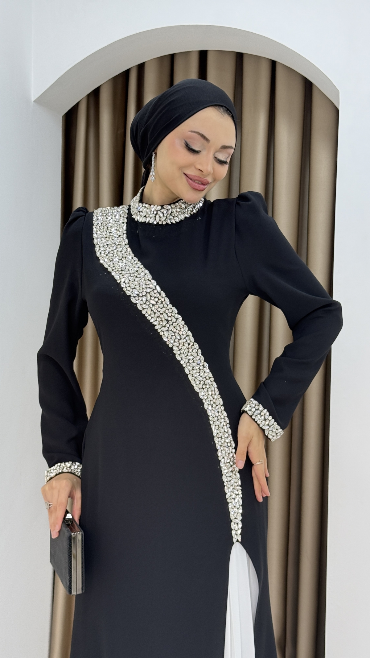 Naz Abiye Elbise - Siyah