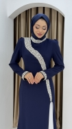 Naz Abiye Elbise - Lacivert