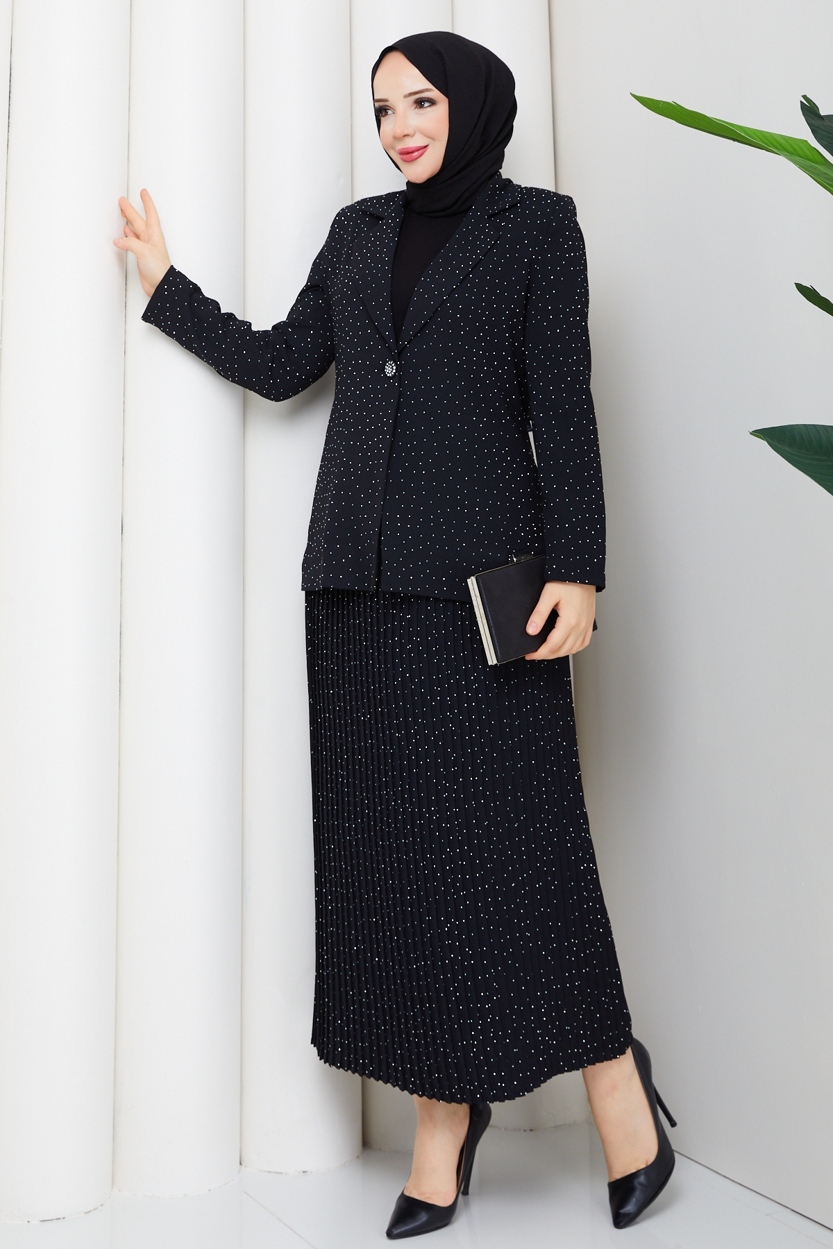 Fatma Etekli Takım - Siyah