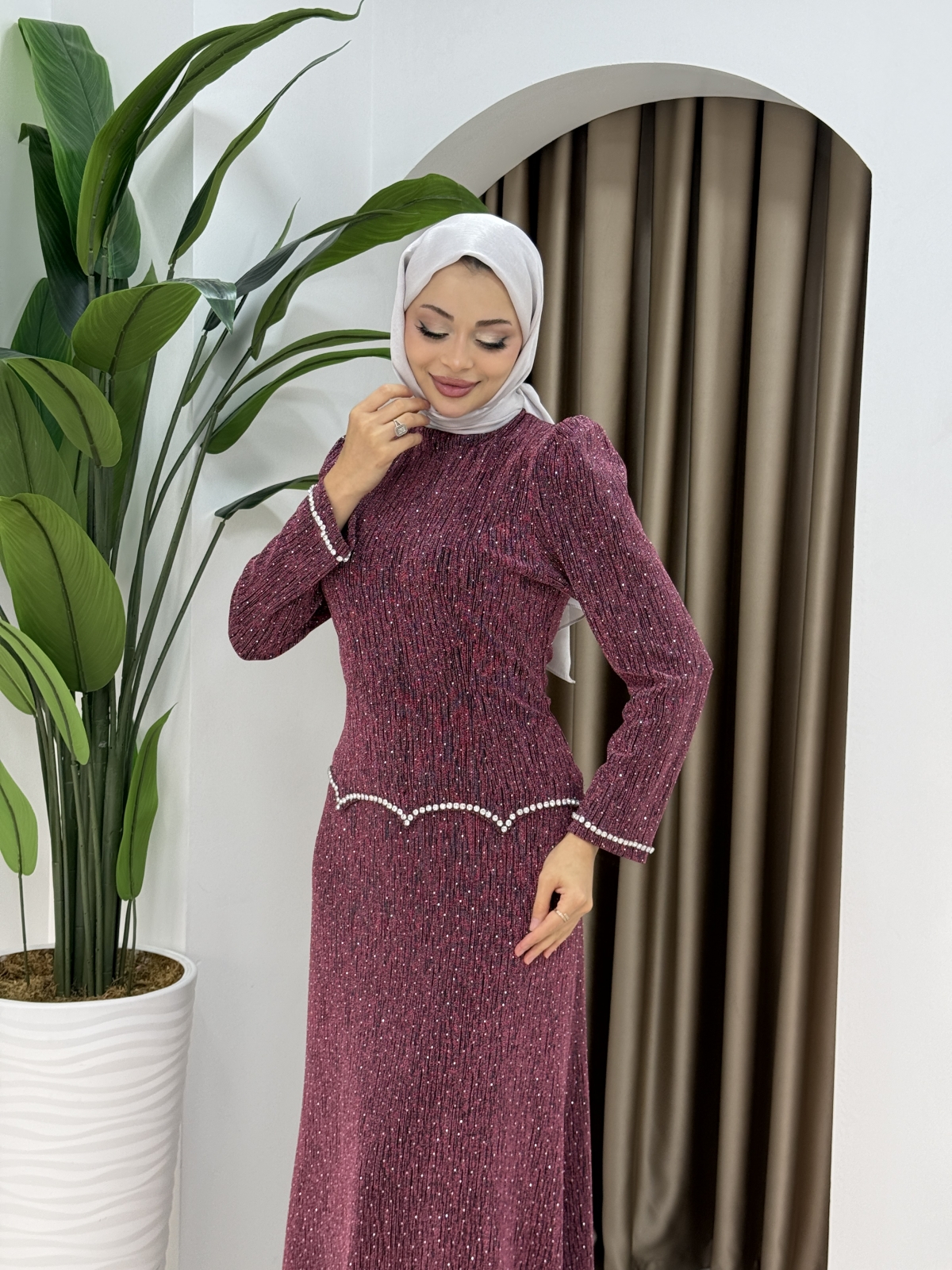 Derya Abiye Elbise - Gül