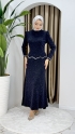 Derya Abiye Elbise - Lacivert