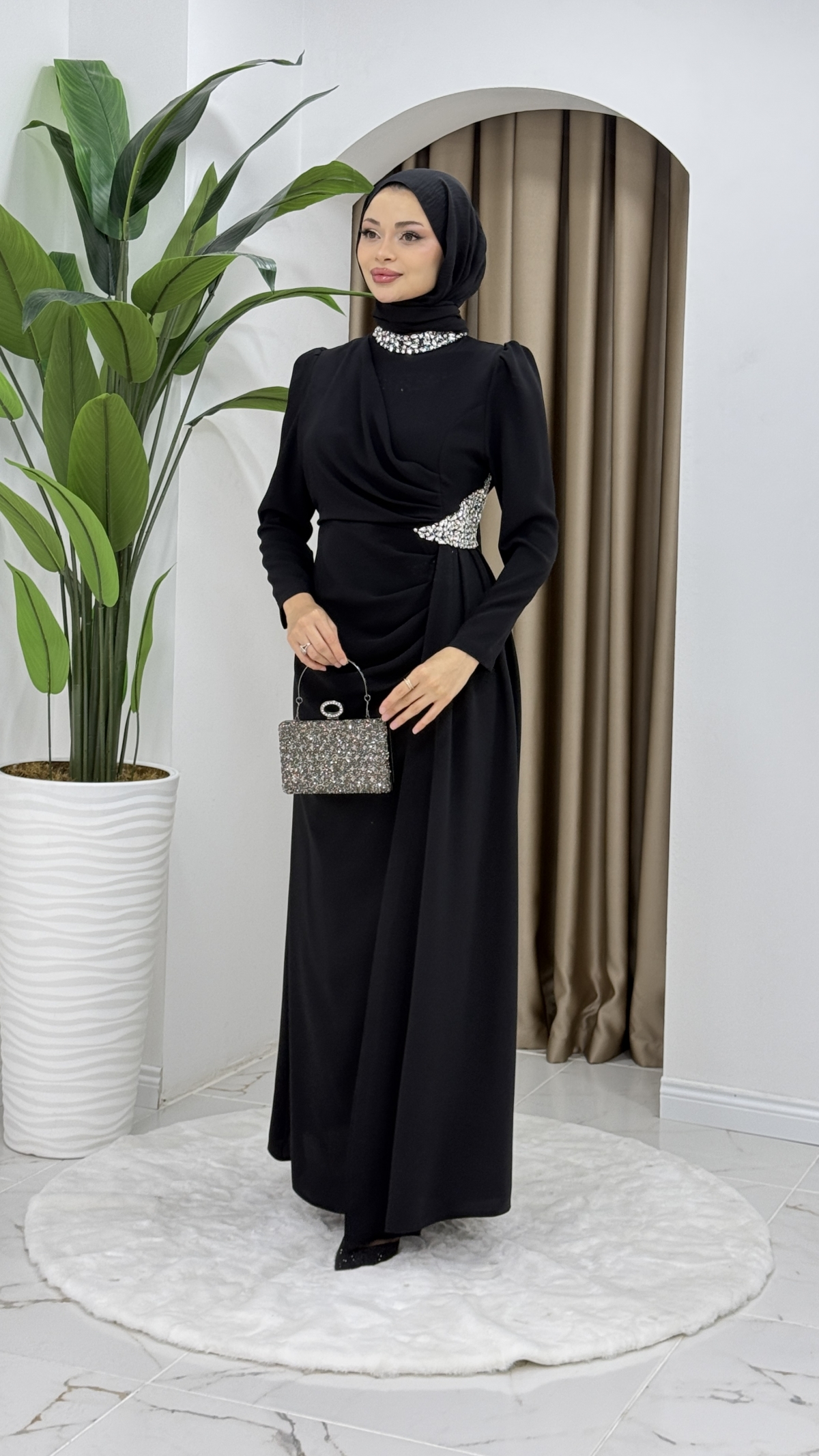 Rezzan Abiye Elbise - Siyah