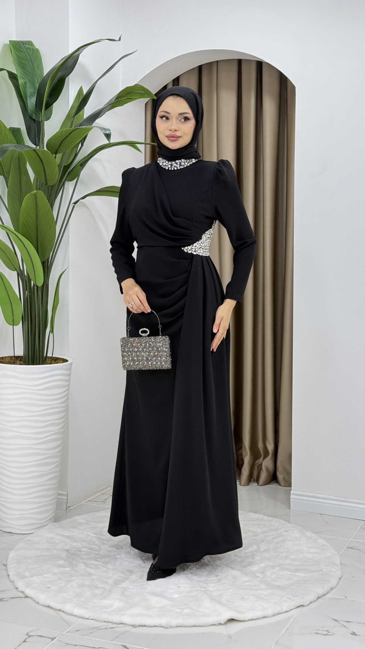 Rezzan Abiye Elbise - Siyah