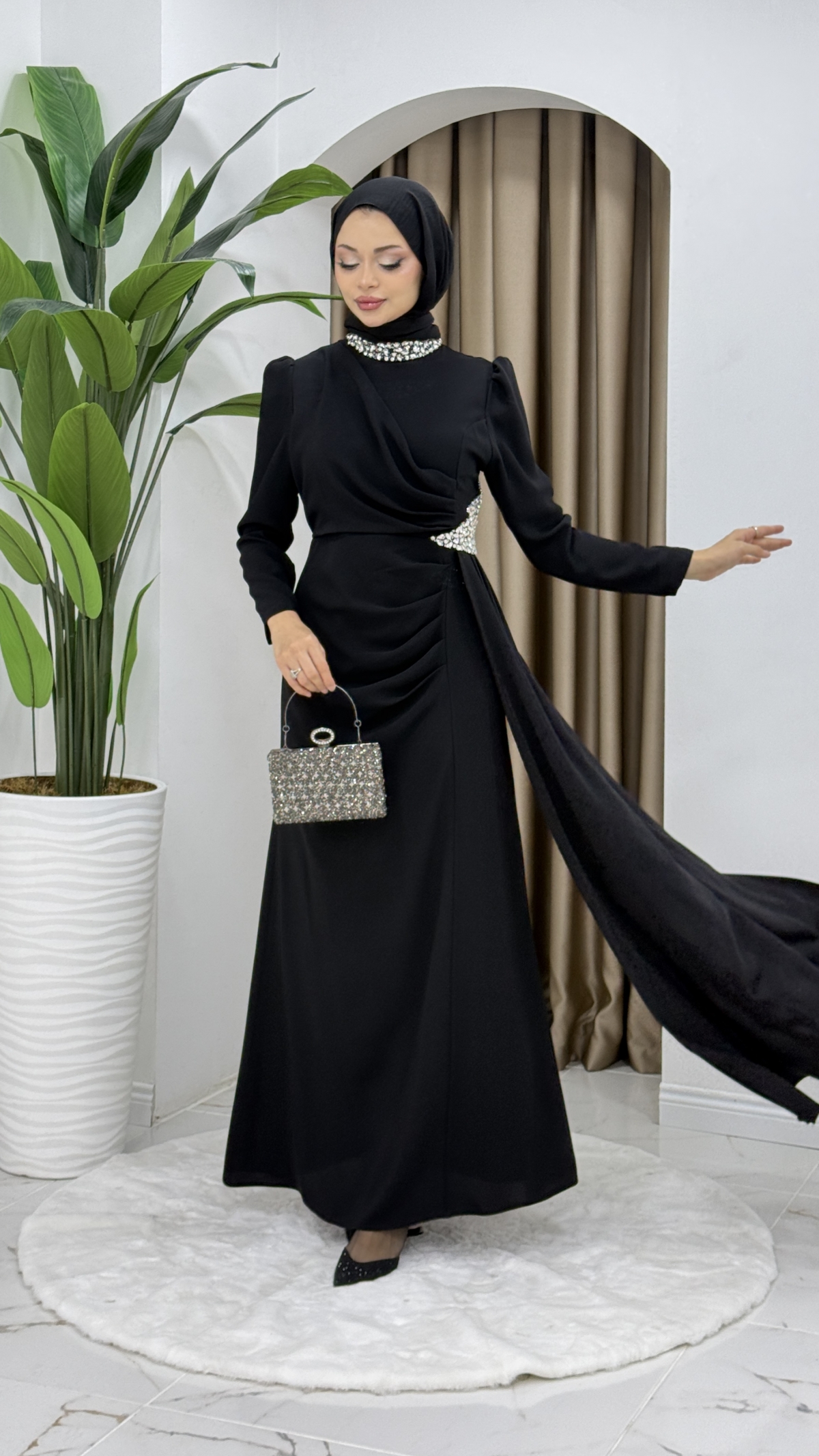 Rezzan Abiye Elbise - Siyah