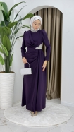 Rezzan Abiye Elbise - Mor