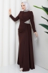 Rezzan Abiye Elbise - Kahve
