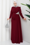 Rezzan Abiye Elbise - Bordo