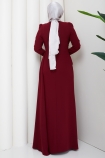 Rezzan Abiye Elbise - Bordo
