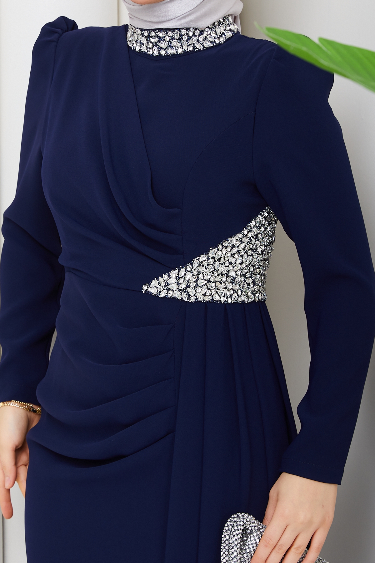 Rezzan Abiye Elbise - Lacivert