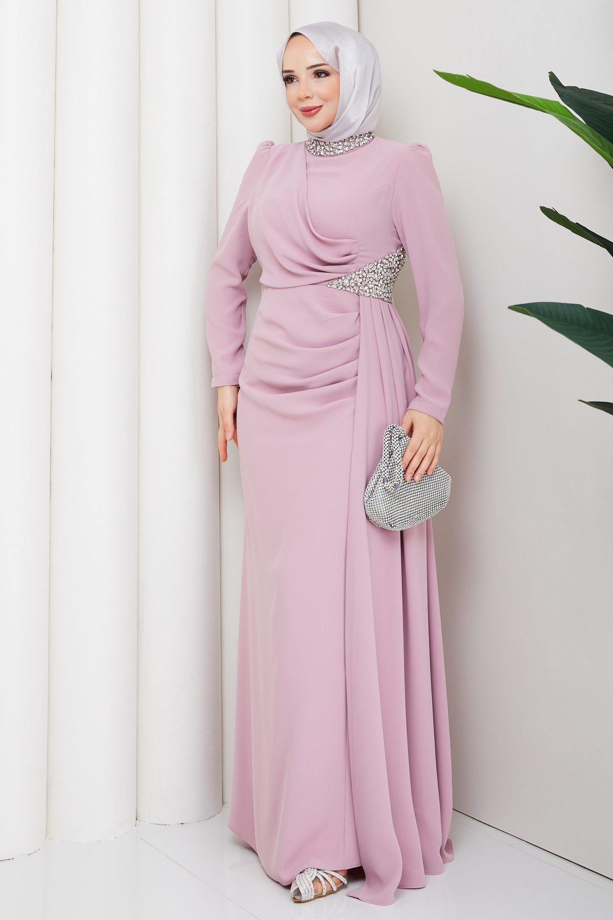 Rezzan Abiye Elbise - Pembe