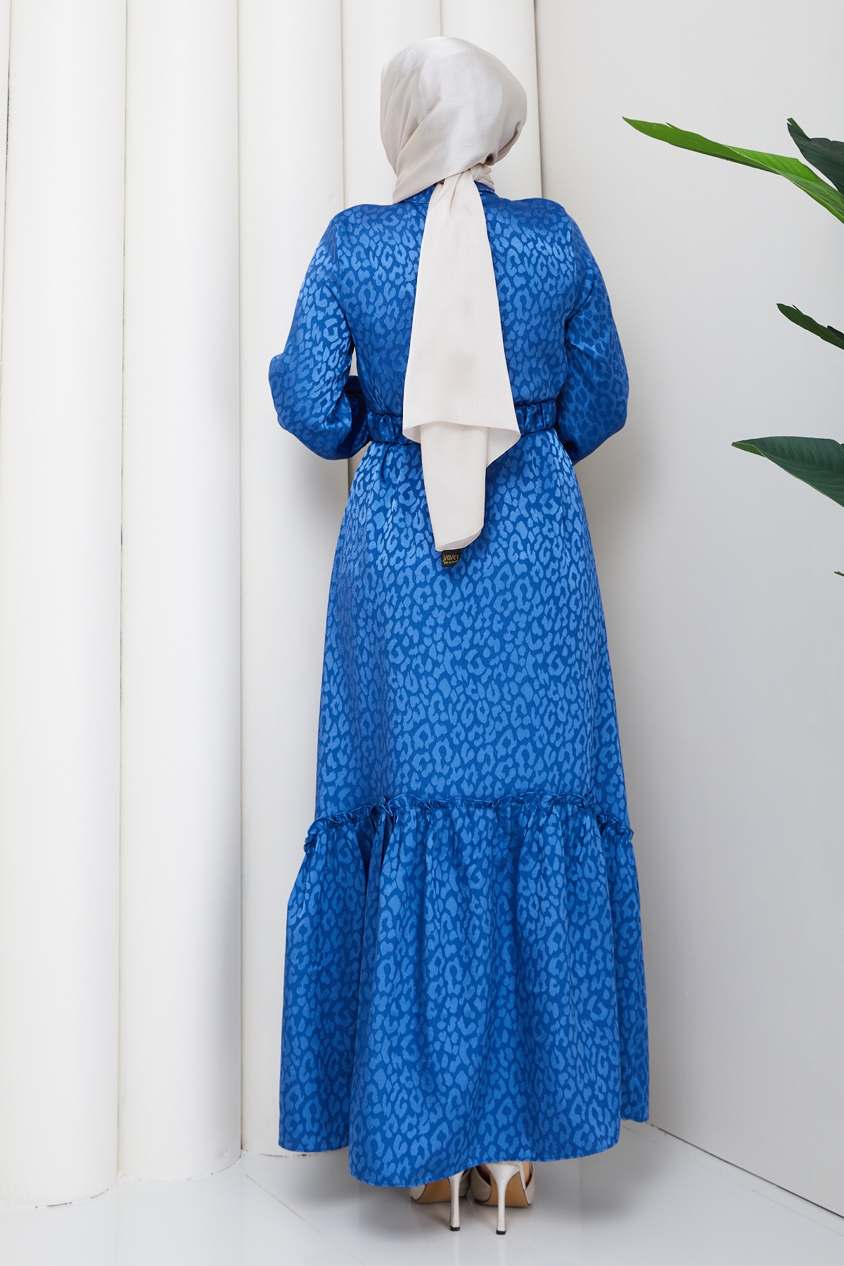 Ümran Tesettür Elbise - Mavi