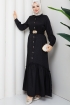 Ümran Tesettür Elbise - Siyah