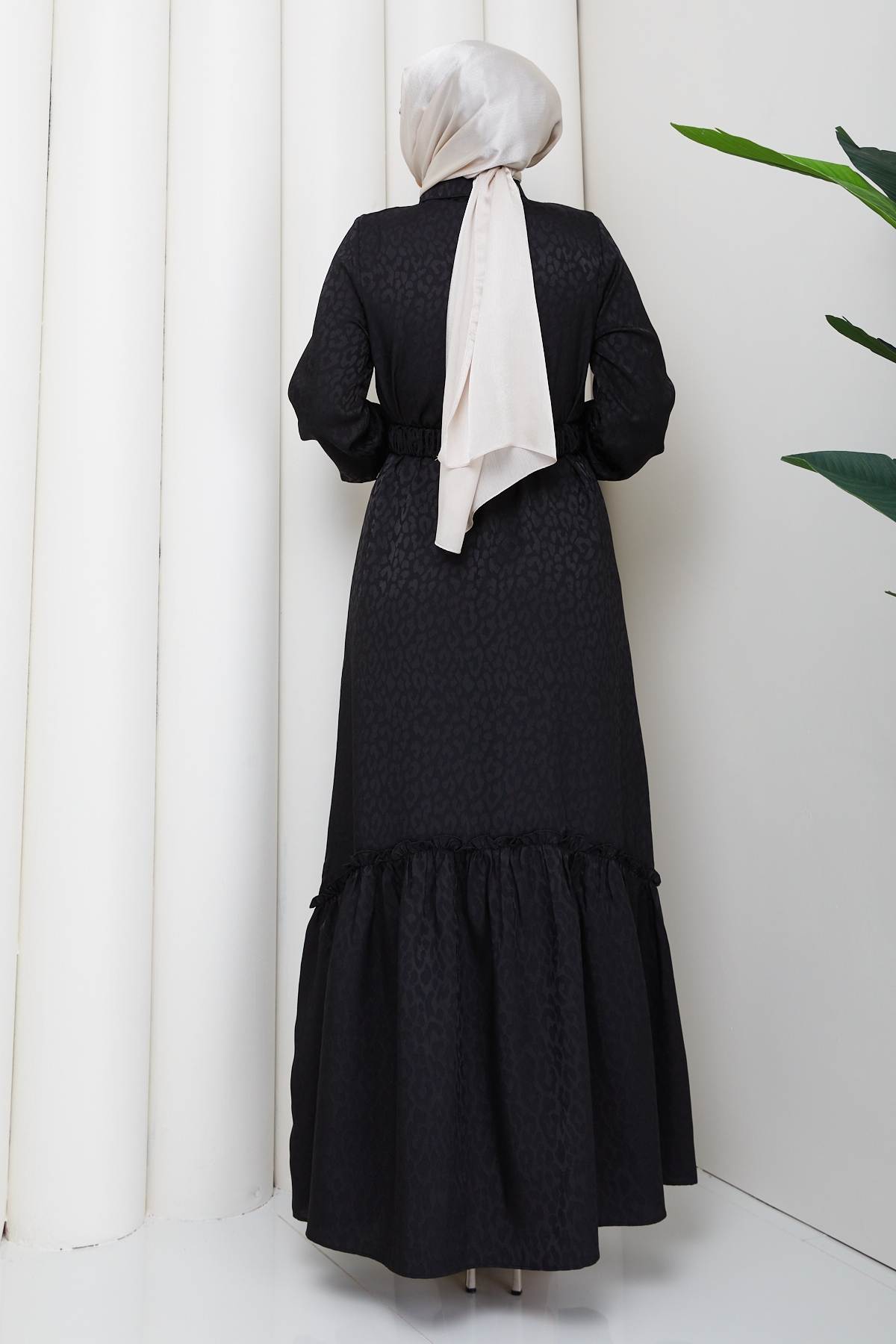 Ümran Tesettür Elbise - Siyah