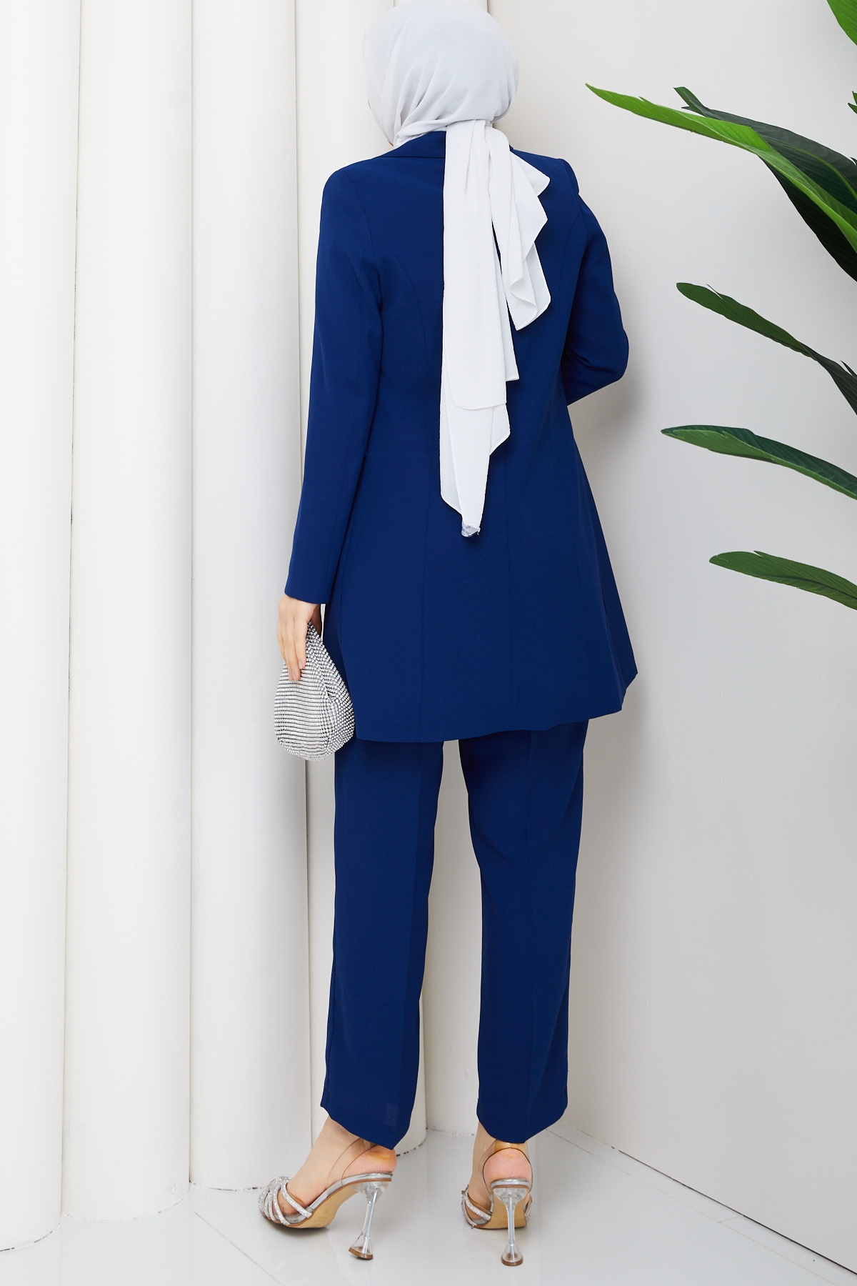 Melodi Pantolon Ceket Takım - Saks